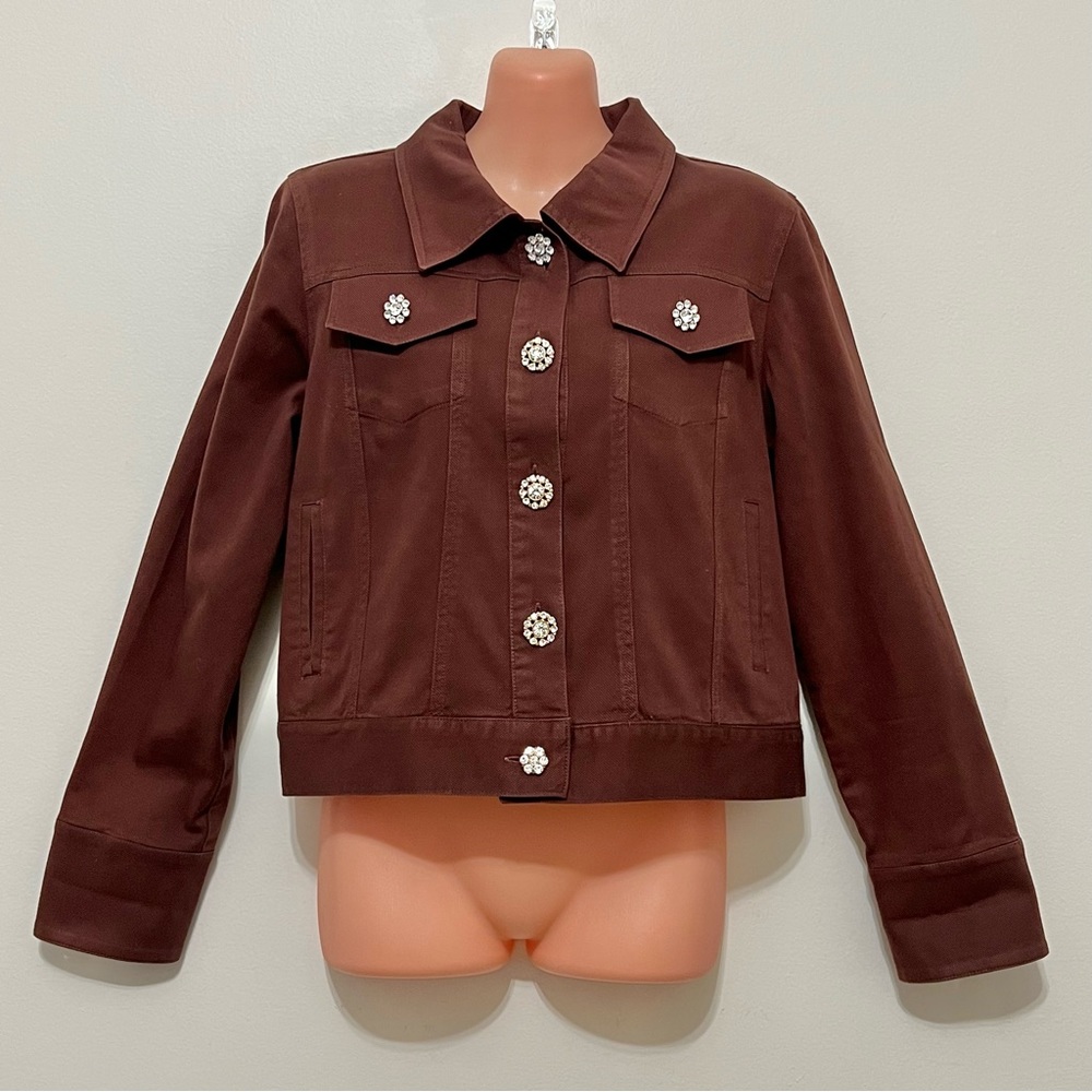 F. L. Malik Choc Brown Denim Jacket